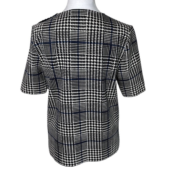 Lauren Ralph Lauren Houndstooth Plaid Top - Picture 2 of 8